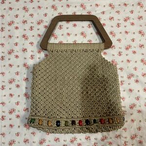 Boho style woven bag